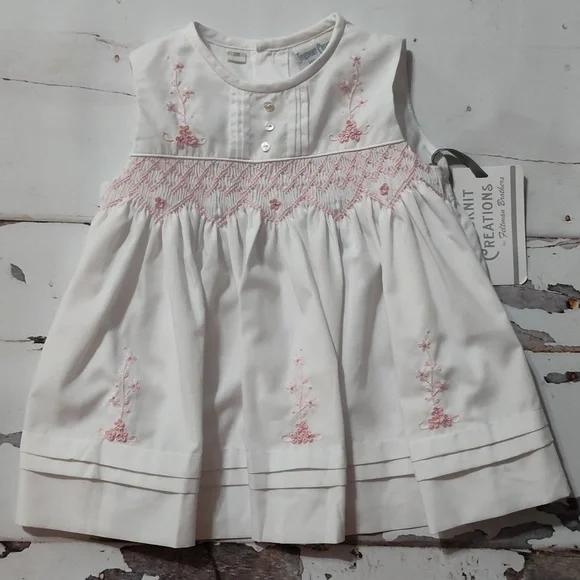 Friedknit Creations By Feltmant Brothers Smocked Dress 3m - Picture 8 of 8